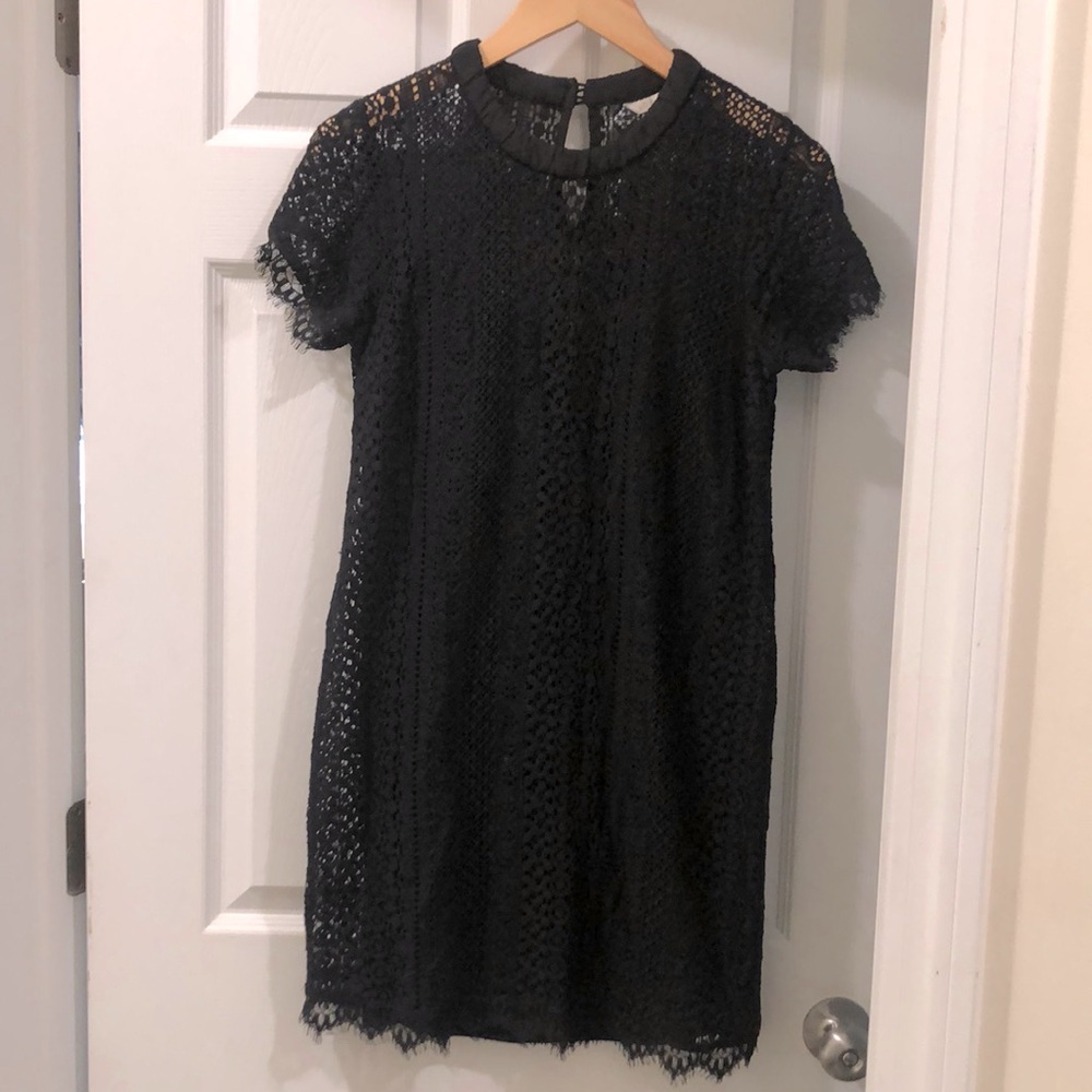 Lauren Conrad black lace dress
